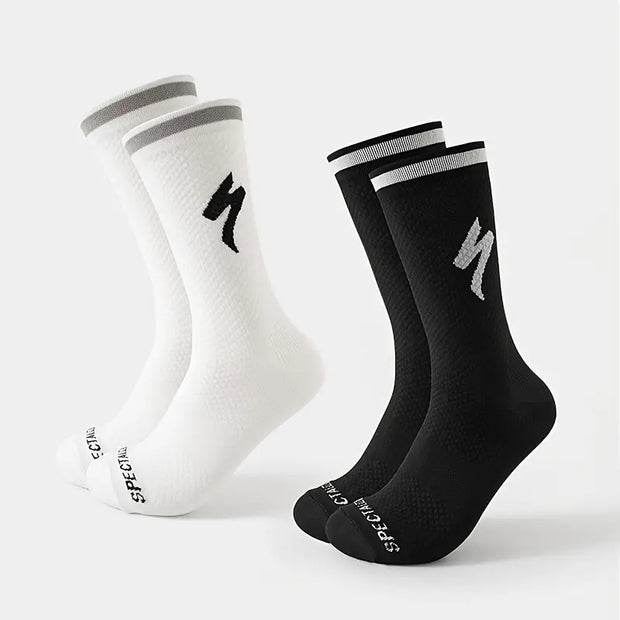 Replica Specialized classic cycling socks.