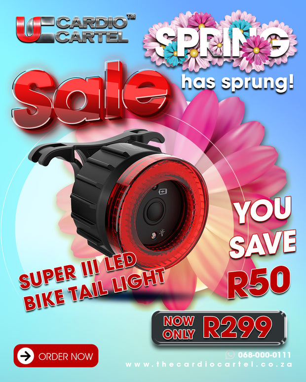 Super III LED Bike Tail Light - USB 60 Lumen
