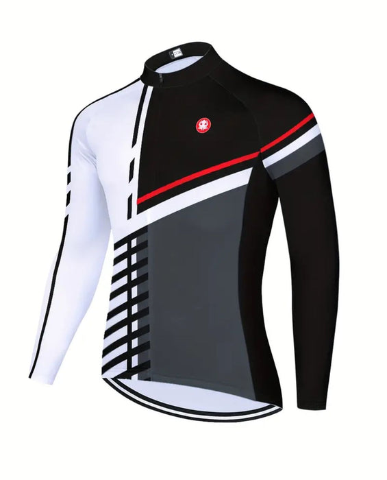 Kraken Long Sleeve Cycling Jersey White/Grey
