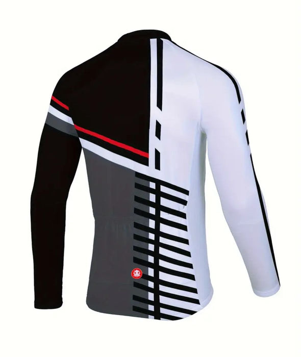 Kraken Long Sleeve Cycling Jersey White/Grey