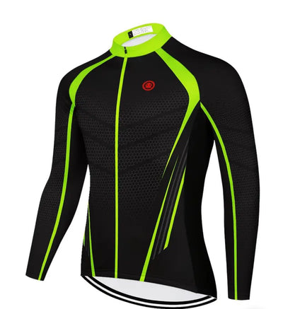 Kraken Long Sleeve Cycling Jersey Black/Green