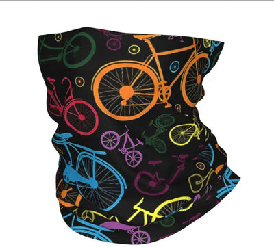 Bicycle Print Winter Neck Buff Unisex