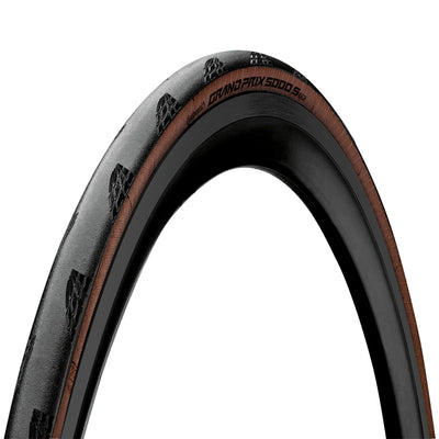 Continental Grand Prix 5000S 700x30c Tan Wall | Foldable Tubeless Ready Road Cycling Tyre.