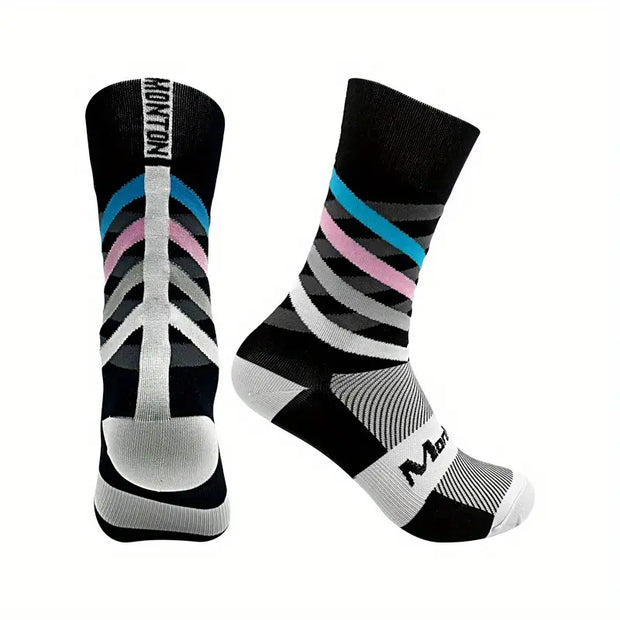 Cycling Socks Striped.