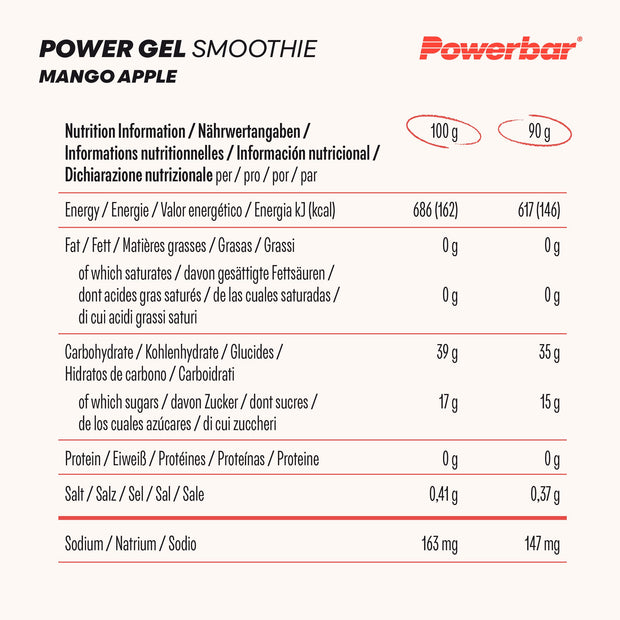 POWERGEL SMOOTHIE – MANGO APPLE.