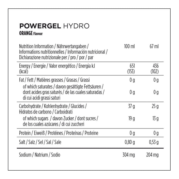 POWERGEL HYDRO – ORANGE (70g).