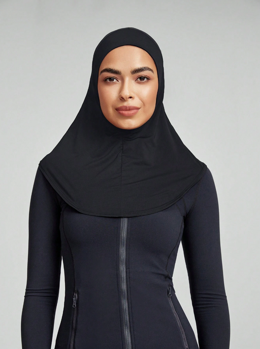 Cardio Cartel Running Scarf Hijab Black.