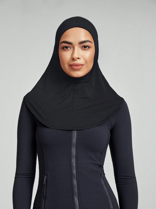 Cardio Cartel Running Scarf Hijab Black.