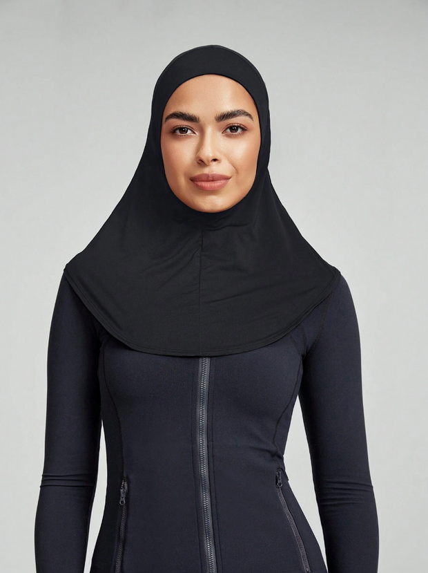 Cardio Cartel Breathable Mesh Hood Hijab Black.