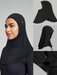 Cardio Cartel Running Scarf Hijab Black.