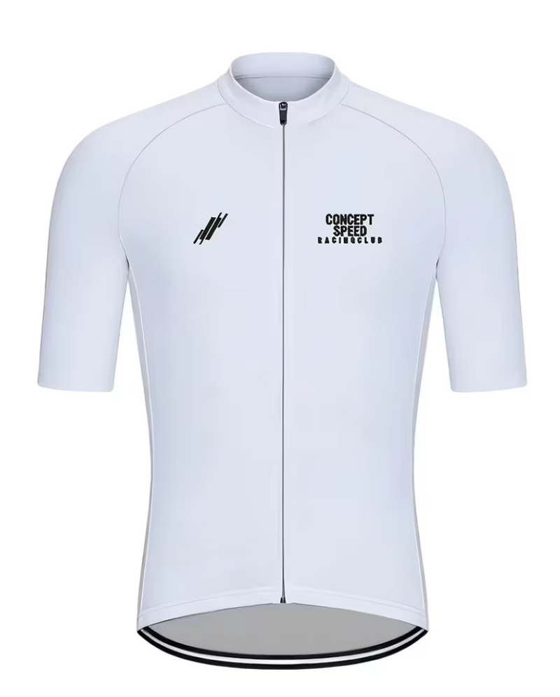 Mens Cycling Jersey | Cardio Cartel Apex Arctic White.