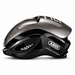 ABUS GameChanger dark grey and black aero cycling helmet, side view with clear GameChanger logo
