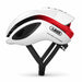 ABUS GameChanger road cycling helmet in White Red, side profile