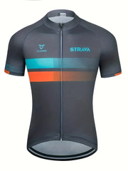 Cycling Jersey Strava Summer Grey