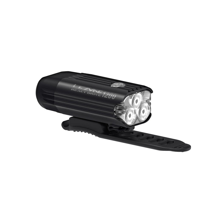 Lezyne React Drive 1200 lumen front LED bike light matte black