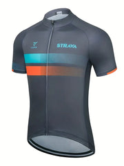 Cycling Jersey Strava Summer Grey