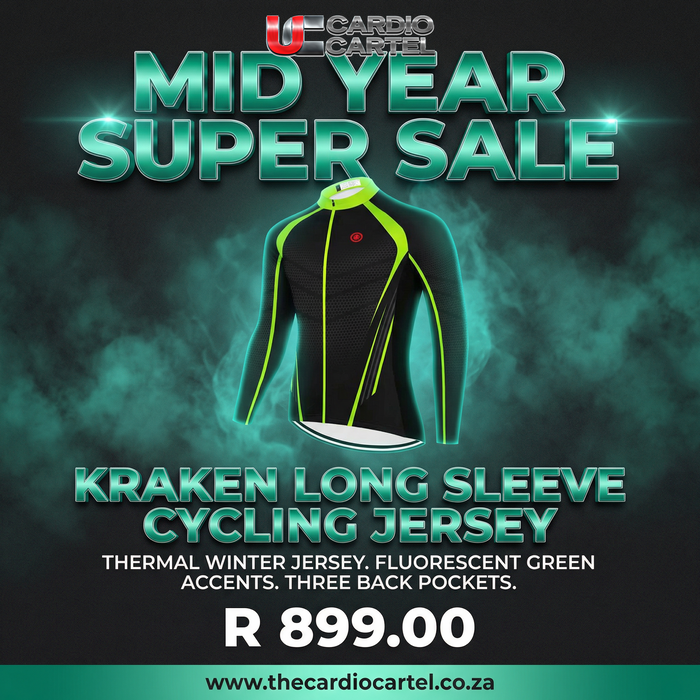 Kraken Long Sleeve Cycling Jersey Black/Green