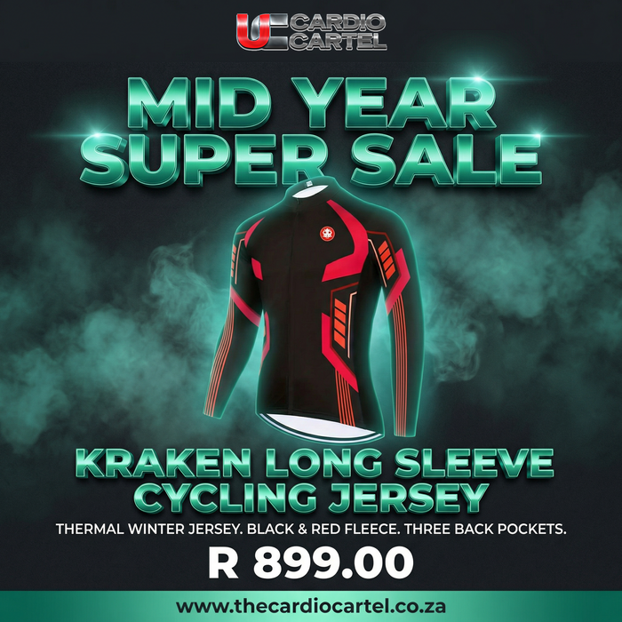 Kraken Long Sleeve Cycling Jersey Black/Red