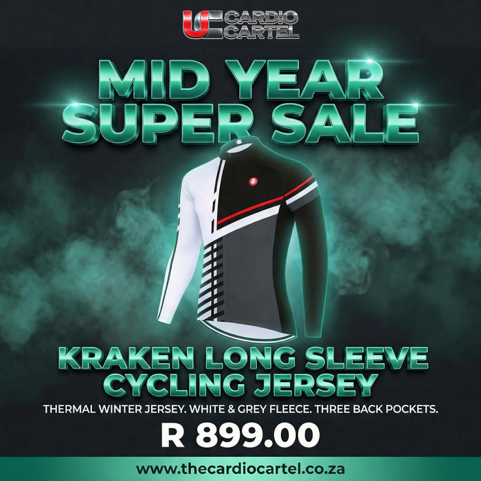 Kraken Long Sleeve Cycling Jersey White/Grey